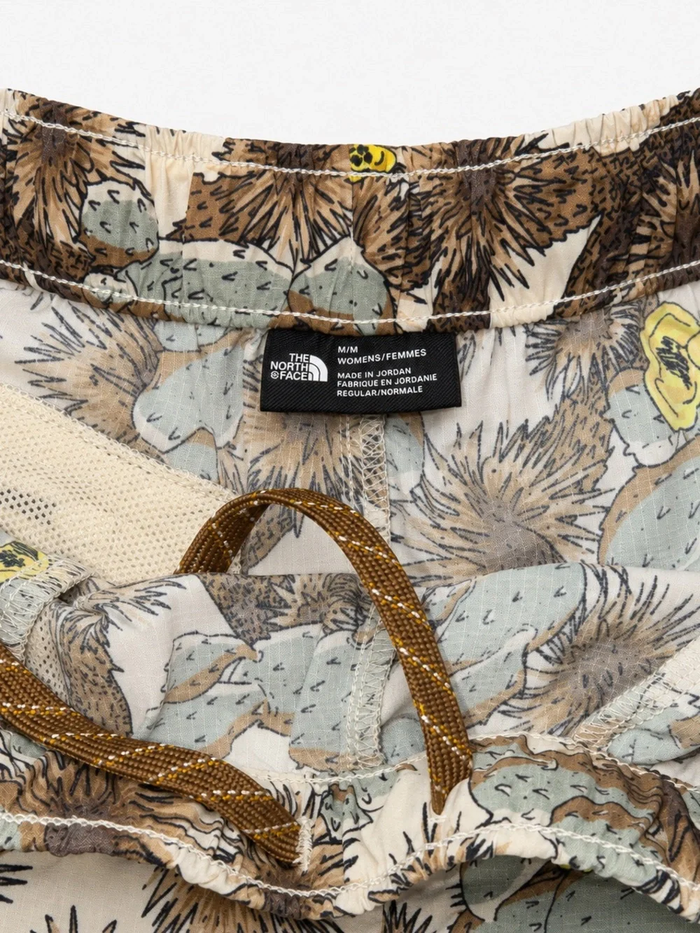 The North Face Cactus Print Athletic Shorts Women’s M Nylon Pull On Desert